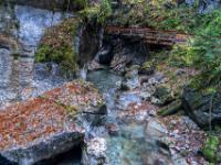 Die Klamm beginnt sich nun zu verengen